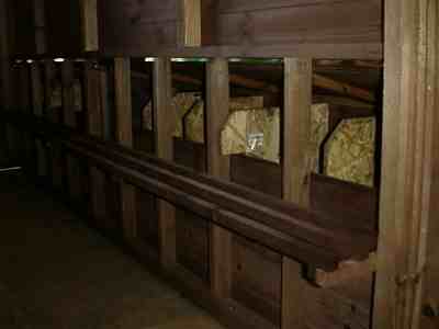 nest boxes in ranger poultry house