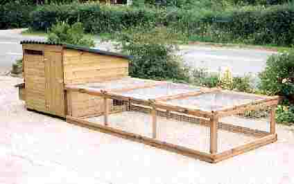 chicken house with run